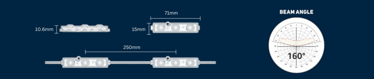 Slim Silver LED, 1.08W